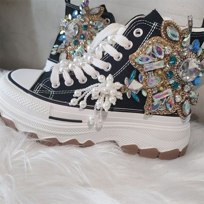 Women'S Shoes Hands Free - Chaussures en toile à semelle épaisse,