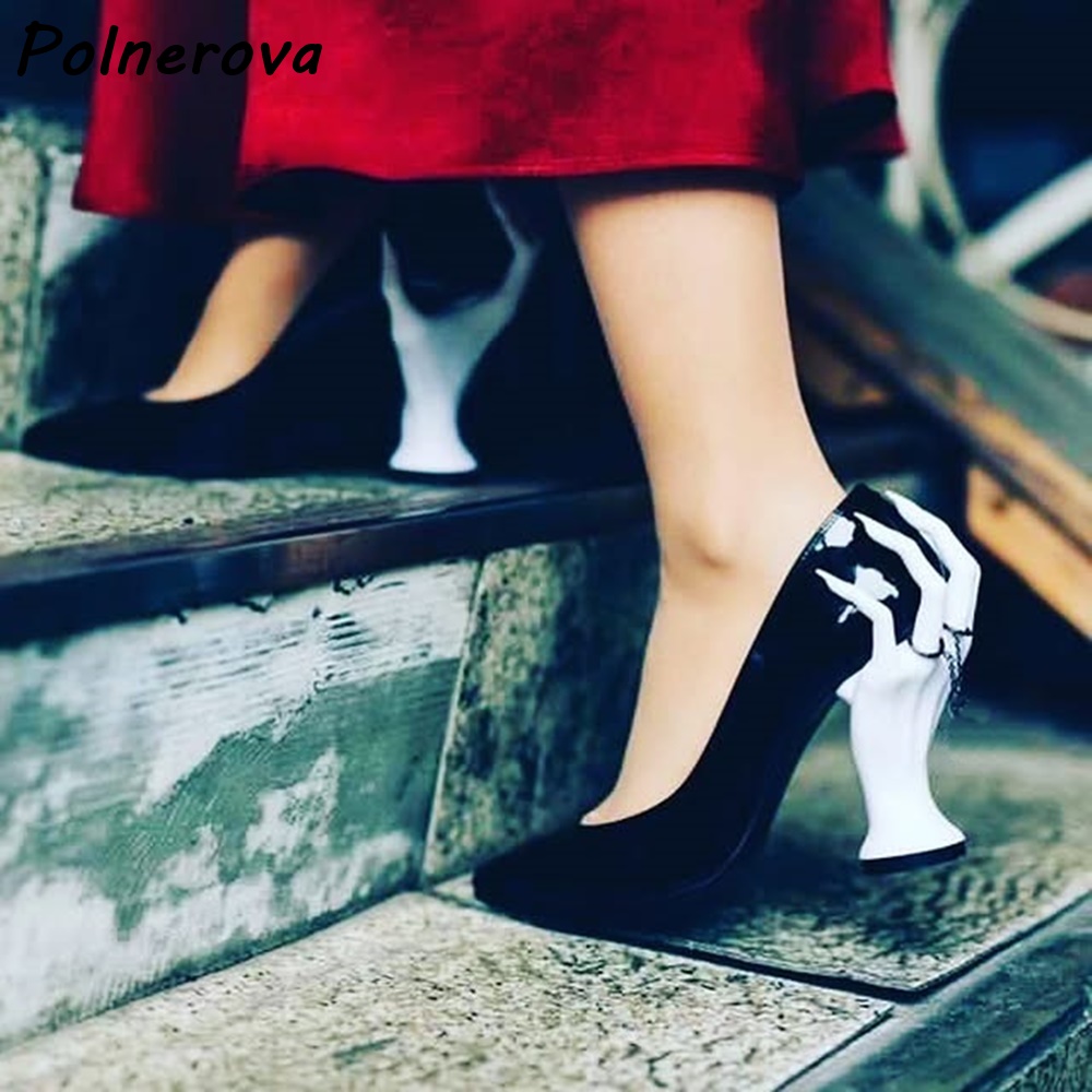 Women'S Shoes Hands Free - Escarpins à bout pointu avec sculpture