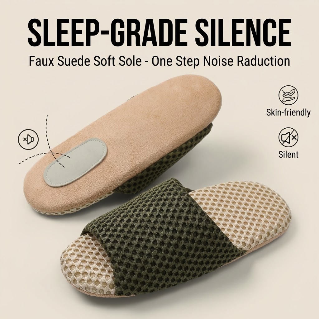 Women Shoes Size To Men - Pantoufles d'intérieur silencieuses unisexes, semelle en