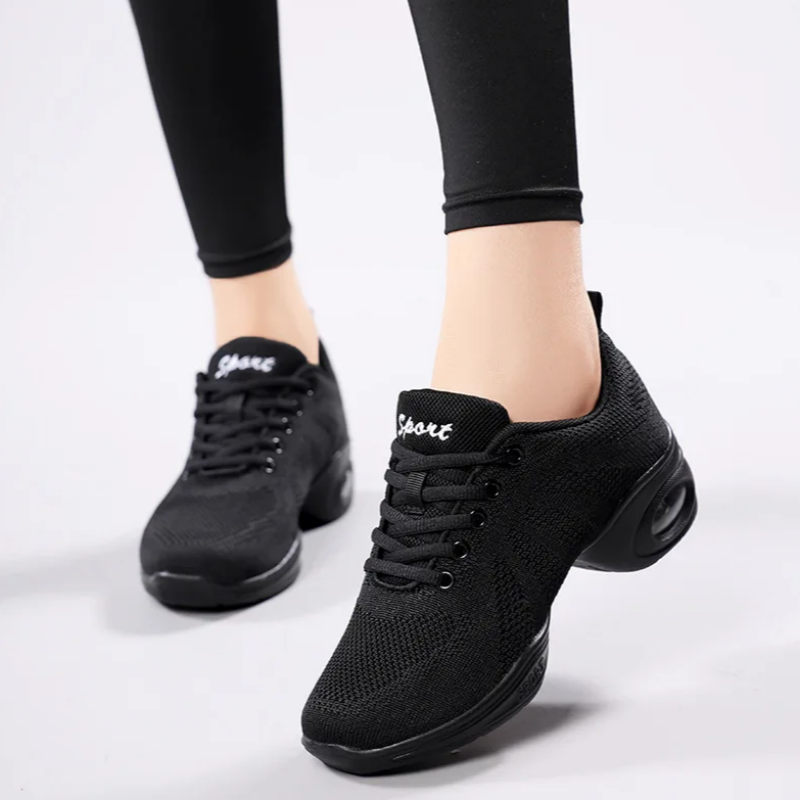 Women'S Zumba Shoes - Chaussures de danse en maille noire