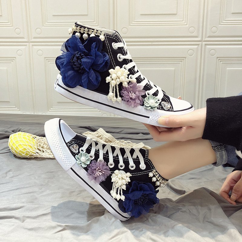 Women'S Shoes Hands Free - Nouvelles baskets montantes en toile pour