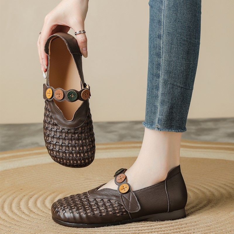 Chaussures Mary Jane en cuir v - Women'S Shoes Hands Free avis et prix