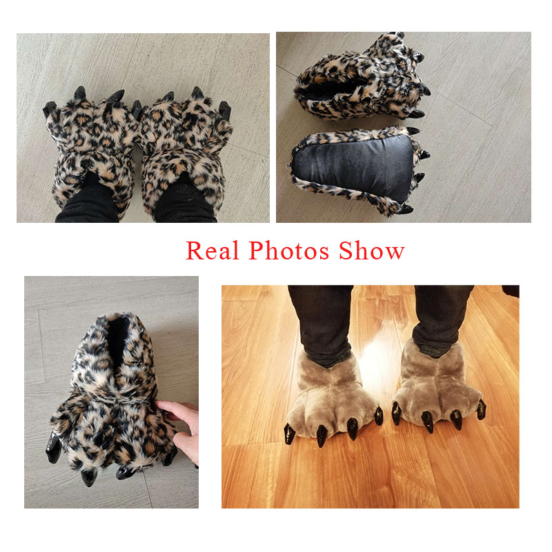 Taille 35-43 noir Animal patte - Women Shoes Size To Men avis et prix
