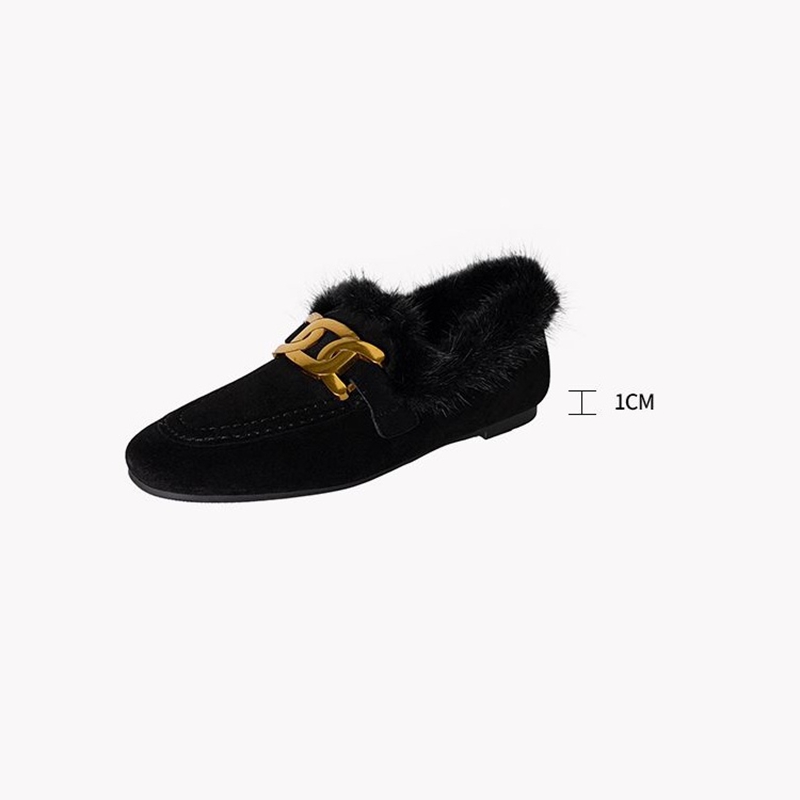 Escarpins en cuir suédé de mou - Women Shoes Winter avis et prix
